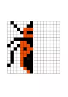 Vorschau - Arbeitsblätter - Symmetrie Pixelbilder Insekten - Seite 3