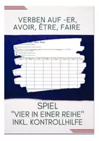 Vorschau - Spiele - Vier in einer Reihe: avoir etre faire er - Deckblatt