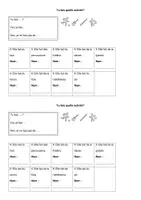 Vorschau - Arbeitsblätter - Tu fais quelle activité - Bingo - Deckblatt
