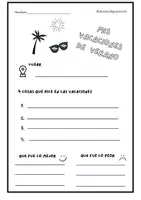 Vorschau - Arbeitsblätter - Mis Vacaciones de Verano - Seite 1