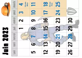 Aperçu - Affichage - calendrier 2022/2023 thème voyage dans le temps - Page de couverture