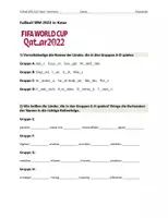 Vorschau - Arbeitsblätter - Fußball WM 2022 Teams - Arbeitsblätter - Deckblatt