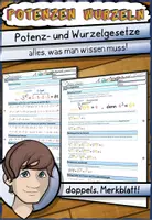Vorschau - Merkblätter - Potenz- und Wurzelgesetze - Merkblatt - Deckblatt