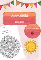Vorschau - Arbeitsblätter - Ausmalbild: Mandala 14, Stillarbeit - Deckblatt