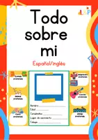 Vista previa - Hojas de trabajo - Todo sobre mi - Portada