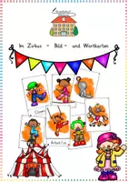 Vorschau - Bildkarten - Im Zirkus - Bild- und Wortkarten (DaZ) - Deckblatt