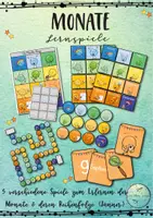 Vorschau - Spiele - Monate: Lernspiele zu den Monatsnamen und Reihenfolge der Monate - Deckblatt