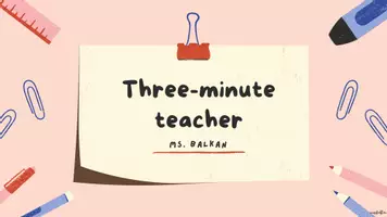 Vorschau - Spiele - Three minute teacher - 4./5./6. Klasse *editierbar - Seite 1