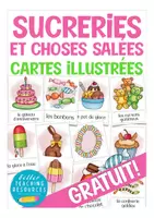 Aperçu - Présentation / Support pour le tableau - sucreries et choses salés - cartes illustrées gratuites français - Page de couverture