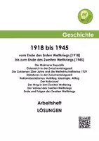 Vorschau - Arbeitsblätter - Arbeitsheft Geschichte 1918 bis 1945 mit Erklärvideos, Onlineübungen und Lösungen - Deckblatt