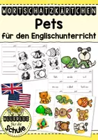 Vorschau - Merkblätter - Wortschatzkärtchen - Pets - Deckblatt