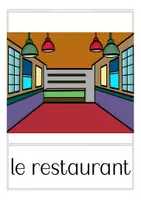 Vista previa - Decoración del aula - au restaurant - tarjetas con imágenes Francés - página 3