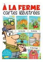 Vista previa - Decoración del aula - á la ferme français tarjetas con imágenes Francés (en el campo / animales) - Portada