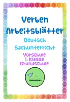 Vorschau - Arbeitsblätter - Materialpaket Verben - Deckblatt