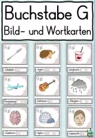 Vorschau - Präsentationen/Tafelbilder - Buchstabe G - Bild- und Wortkarten - Buchstabeneinführung DaZ / Deutsch - Deckblatt