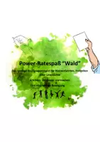 Vorschau - Spiele - Power-Ratespaß Wald - Erklären, Zeichnen, Pantomime - Deckblatt