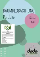 Vorschau - Aufgabenkarten - BAUMBEOBACHTUNG Portfolio - Deckblatt