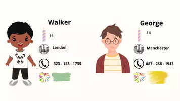Aperçu - Cartes d'exercices - Flashcards pour se présenter en anglais - Page 2