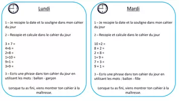 Aperçu - Cartes d'exercices - Rituel de CP quotidien (plutôt à partir de la P3) - Page de couverture