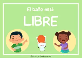 Vista previa - Juegos / Gamificación - Decoración del aula - Cartelería ir al baño - página 2