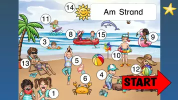 Vorschau - Arbeitsblätter - Interaktive Lesespurgeschichte Sommer Strand - Seite 3