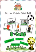 Vorschau - Bildkarten - Fußball / Sport: Bild- und Wortkarten (inkl. Präpositionen) - DaZ / Deutsch - Kl. 1/2 - Deckblatt