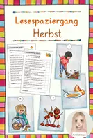 Vorschau - Arbeitsblätter - Lesespaziergang Herbst - 2. Klasse - Deckblatt