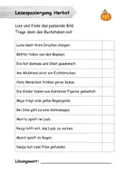 Vorschau - Arbeitsblätter - Lesespaziergang Herbst - 2. Klasse - Seite 2