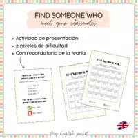 Vista previa - Hojas de trabajo - Find someone who - Portada