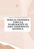 Vista previa - Unidades / Secuencias / Situaciones de Aprendizaje - Oposiciones Pedagogía Terapéutica: esquema tema 15 - Portada