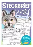 Vorschau - Arbeitsblätter - Wolf Steckbrief Sachunterricht Grundschule Klassentier Wolf - Deckblatt