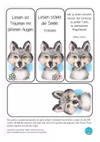 Vorschau - Anderer Materialtyp - Lesezeichen Wolf / Wolfklasse Grundschule - Seite 1