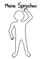 Vorschau - Arbeitsblätter - Mein Sprachenportrait: Zeichne deine Sprachen - Seite 1