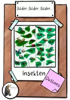 Vorschau - Mal- und Bastelvorlagen - Insekten Cliparts Outline (Comicstil) - Deckblatt