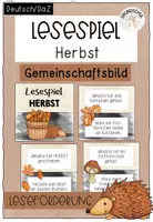 Vorschau - Spiele - Lesespiel "Herbst" (Gemeinschaftsbild) - Deckblatt