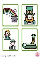 Vista previa - Juegos / Gamificación - ST PATRICK'S DAY FLASHCARDS (MARCH 17TH) - página 2