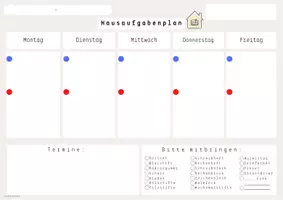 Vorschau - Anderer Materialtyp - Hausaufgabenplan - Seite 3