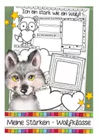Vorschau - Arbeitsblätter - Meine Stärken - Arbeitsblätter Grundschule Wolf Wolfklasse - Deckblatt