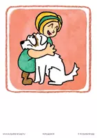 Vorschau - Bildkarten - Hund im Kindergarten, die grundlegende Umgangsformen - Seite 2