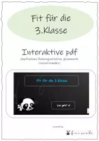 Vorschau - Präsentationen/Tafelbilder - Fit für die 3.Klasse_interaktive pdf (Mathe und Deutsch) - Deckblatt