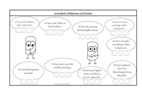 Vorschau - Arbeitsblätter - Lernlandkarte schriftliches multiplizieren und dividieren - Seite 2