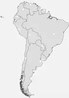 Vista previa - Tarjetas / Manipulativos - Mapa en blanco de las capitales de América del Sur - página 1