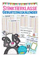 Vorschau - Arbeitsblätter - Geburtstagskalender - Stinktierklasse Klassenmaskottchen Grundschule 1 - Deckblatt