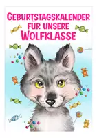 Vorschau - Arbeitsblätter - Geburtstagskalender Wolfklasse Klassentier Wolf - Seite 1