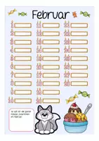 Vorschau - Arbeitsblätter - Geburtstagskalender Wolfklasse Klassentier Wolf - Seite 3