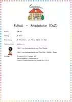 Vorschau - Arbeitsblätter - Fußball / Sport: Arbeitsblätter (Wortschatz) - DaZ / Deutsch - Kl. 2/3 - Seite 1