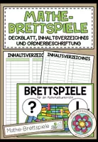 Vorschau - Anderer Materialtyp - MATHE-BRETTSPIELE (Deckblatt, Inhaltsverzeichnis, Ordnerbeschriftung) - Deckblatt