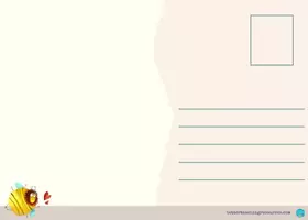 Vorschau - Mal- und Bastelvorlagen - Bienenklasse Postkarte Weihnachten / Klassentier Biene Grundschule - Seite 2