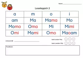 Vorschau - Arbeitsblätter - Leseteppiche anhand der Lektüre Flex und Flora 1: Arbeitsblätter & Elternbrief (Druckschrift) - Deutsch - Kl. 1 - Seite 2