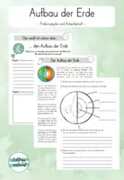 Vorschau - Stundenentwürfe - Materialpaket: Aufbau der Erde, Plattentektonik und Erdbeben (Stationen) - Seite 1